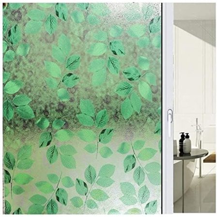1 rull (45 x 300 cm) Vindufilm Personvern Farget Statisk Klistre Glass