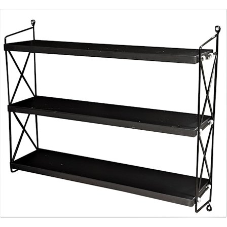 110 Shelf hylla med 3 hyllplan svart 390:-