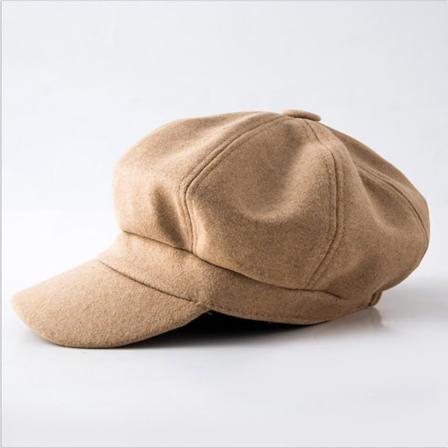 Beanie Beret Ull Oktagon Stilig Allsidig Hatt Khaki