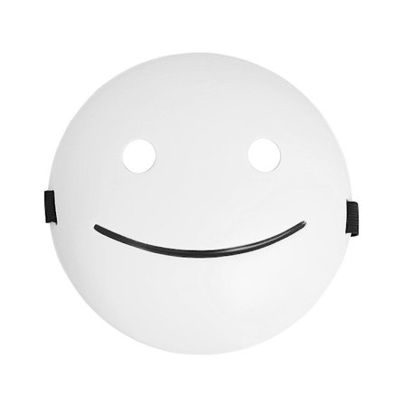 White Smile Dream Mask Cosplay Rekvisitter For Halloween Kostymefest Karneval