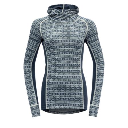Devold Alnes Woman Hoodie Women base layer tops Blue XS