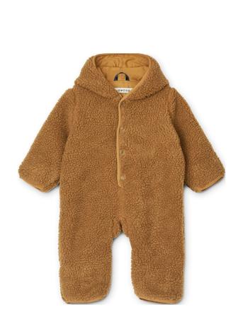 Fraser Baby Pile Jumpsuit Brown Liewood