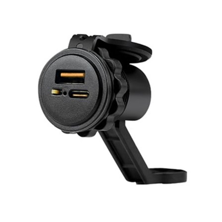 18W PD-drevet hurtigladeadapter Type C USB-A 2-port med vanntett lokk