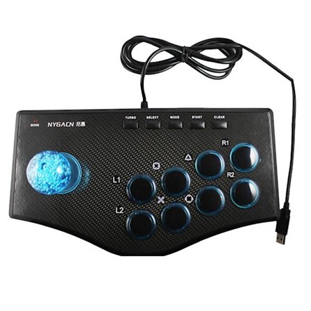 Arcade Speljoystick USB Rocker-kontroll för PS2/PS3/Xbox PC TV-box Laptop