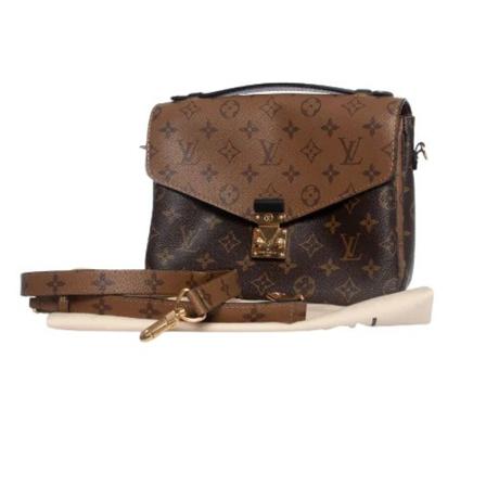 Louis Vuitton Vintage, Pre-owned Canvas louis-vuitton-bags Bruin, Dames, Maat:ONE Size