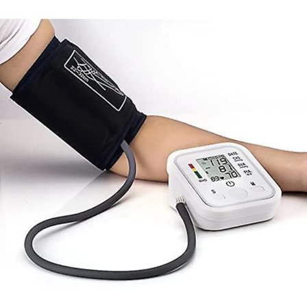 Blood Pressure Monitor Upper Arm Digital Bp Machine For Home Use & Pulse Rate Detection Meter Memory Lcd Display