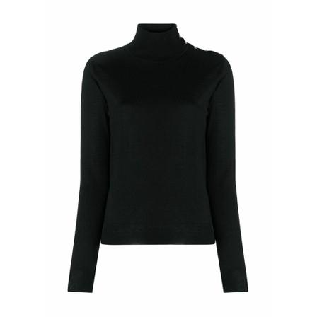 Patrizia Pepe, Turtlenecks Zwart, Dames, Maat:M