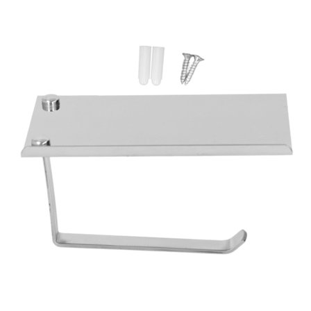 Papirhåndklædeholder Rustfrit Stål Punch Free Dobbelt Anvendelse Toiletpapirholder til Hjem Badeværelse K6 304