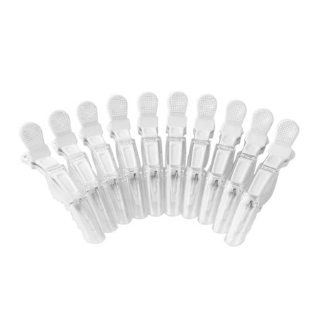 10 stk. Plastik Salon Hårklemme Frisør Næb Klipning Hårnåle Professionelle Hårklemmer Salon Hårpleje og Styling Værktøj~04058