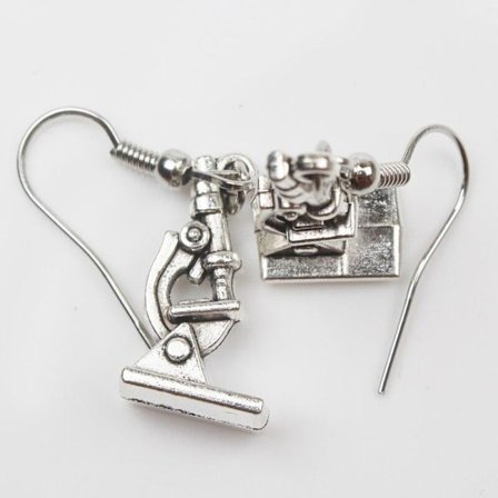 Earrings - Microscope