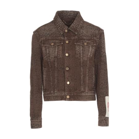 Golden Goose, Denim Jackets Bruin, Dames, Maat:S