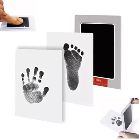 2-pack hånd- og fodaftryksblækpude til baby-, børne- og dyrepoter