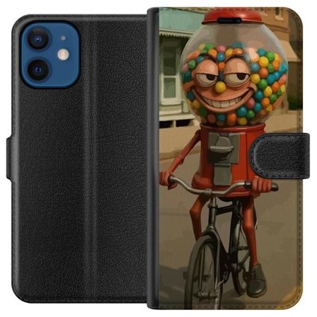Kompatibelt Lommeboketui til Apple iPhone 12 Italian Brainrot godismaskin – Tuggummimaskin cyklar i retrostil