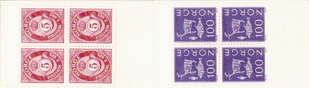 Norge 1970 - AFA 492, 495, 614 - Postfrisk hæfte