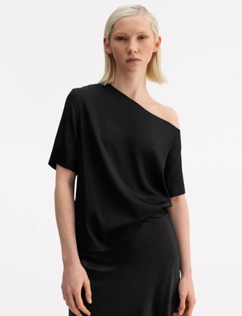 Ahlvar Gallery Chima Silk Blouse - Black - XL