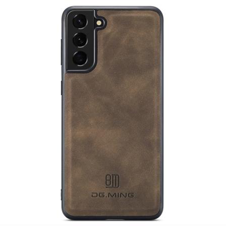 DG.MING Samsung S24 Premium PU-nahka Hybridi Suojakuori - Ruskea Brown