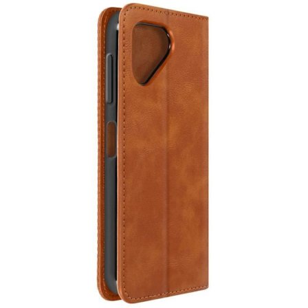 Taske til Fairphone 5 - AVIZAR - Geo Collection - Skakternet mønster - Brun