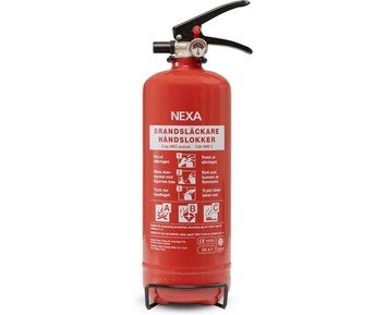 Nexa Brandsläckare Röd 2 kg - Brandsläckare med 2 kg ABC-pulver