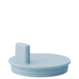 Design Letters Blue Drinking Glass Lid One Size - Tableware - One size - Blue