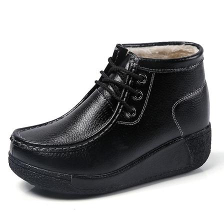 Kvinnors snökängor Vinterstövlar Ankelstövlar Höjd Ökande gungskor 2Ku19888 Black 35