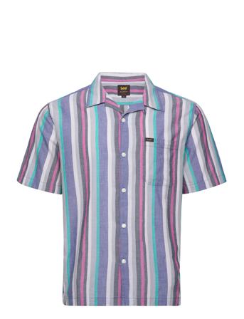 Resort Shirt Kortermet Skjorte Blå Lee Jeans*Betinget Tilbud