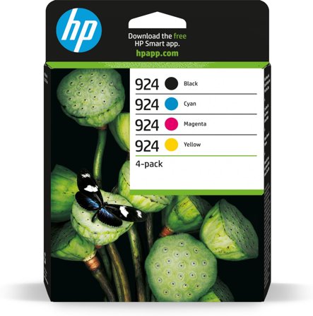 HP 924 CMYK originalbläckpatron 4-pack, 196548697526