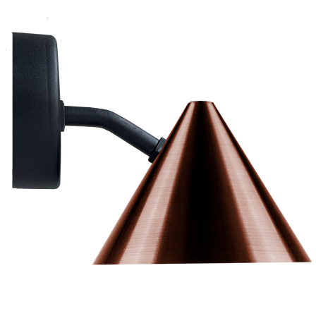 Westal Tratt Micro Veggarmatur GU10, uten lyskilde Mørkoksidert kobber, Belysning