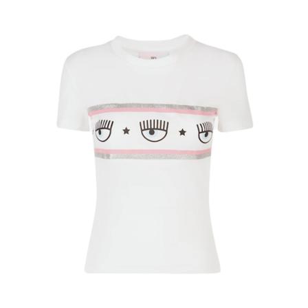 Chiara Ferragni Collection, T-Shirts Wit, Dames, Maat:XS