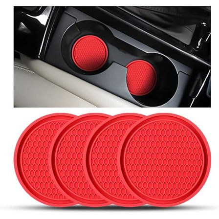4 stk. Universal Anti-Slip Silikone Bilbægre, PVC Kopholder, Tyk P