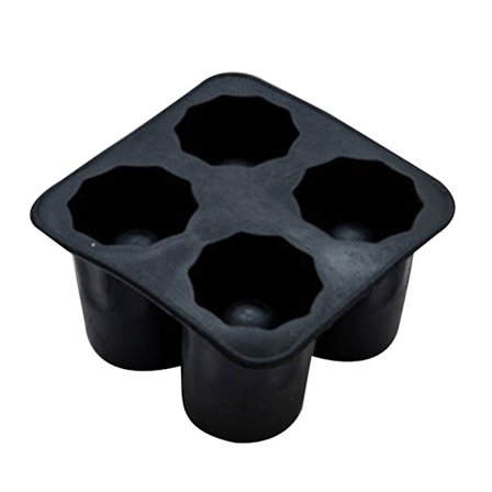 Genanvendelige Shotglas Isforme Isbakker til Fryser med 4 Hulrum Is-Shotglas Form Is-Terninger Shotglas Form