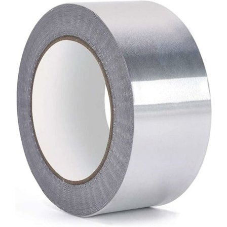 Aluminiumsfolie Tape, Højtemperaturbestandig, Vandtæt, til Kanaler, HVAC Reparation, Metalreparation, Smykkefremstilling, Sølv (5mm x 50, 2 Ruller)