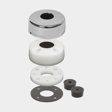 Passacavo Blue Sea CableClam Stainless Steel Dress, acciaio inossidabile, per cavo fino a Ø8 mm, connessione massima Ø17 mm