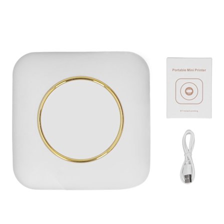 Mini printer Hvid Mini Pocket Printer Bluetooth Termisk Etiket P