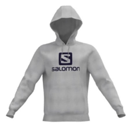 Salomon Unisex Outlife Logo Pullover Hoodie Unisex long-sleeved sweaters Grey L