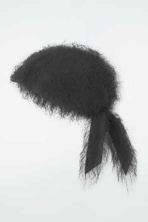 COS Women's The Feathered Hood in Black