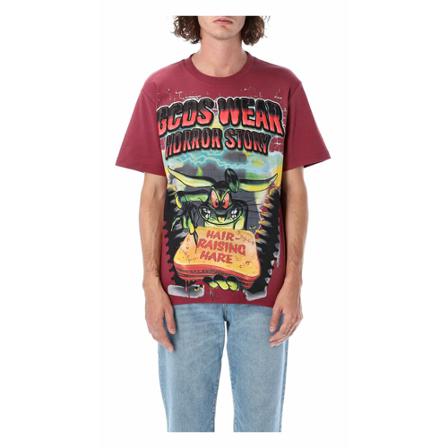 Gcds, T-shirt Lt 22M130630C Rood, Heren, Maat:L