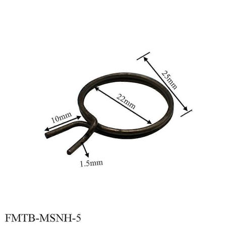 Ovenkahvan korvausjouset 5 kpl Musta Kestävä FMTB-MSNH-5