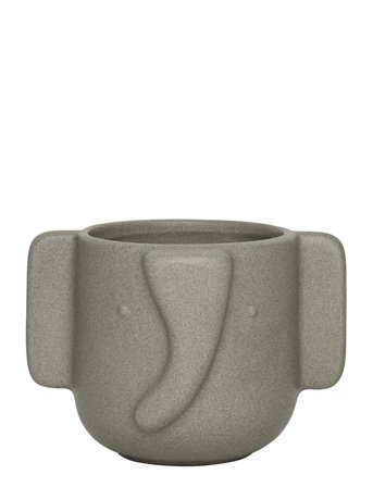 OYOY MINI Elephant Pot - Grey - ONE SIZE x 13