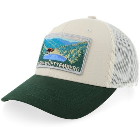 Wild Spirit - Beige trucker Caps - Bundesland Baden-württemberg Stone/Dark Green Tru @ Hatstore