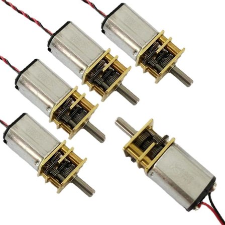 5 st Micro N20 Växelmotor DC 3v-9v Låg Hastighet Full Metal Växellåda Reducer Leksak