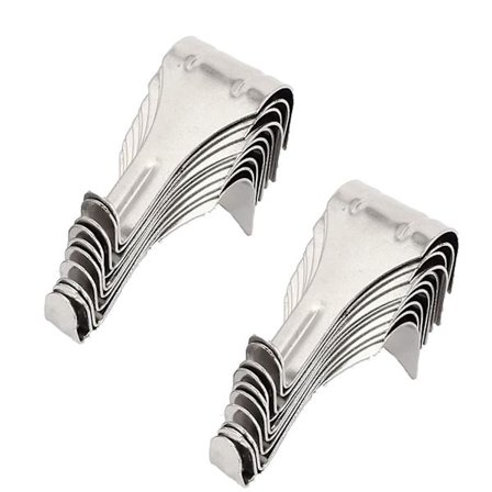 20 stk. Hengekroker for Listverk, Bildelistkroker Henger i Rustfritt Stål