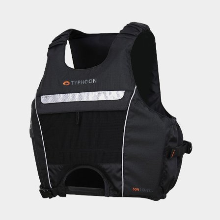 Purjehdusliivi Typhoon Chesil 50N Black, Small/Medium (40 - 60 kg)