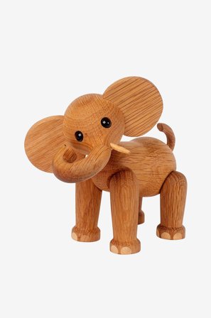 Spring Copenhagen - Puukoriste norsu Ollie - Luonnonväri - Koriste-esineet - - Homeroom