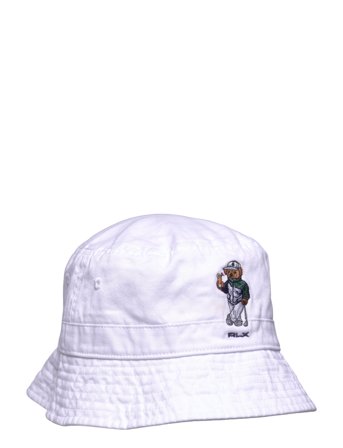 Polo Bear Twill Bucket Hat White Ralph Lauren Golf