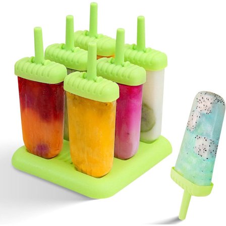 14*15*16 cm - Jäämuotit - 6 koloa - Uudelleenkäytettävät jäämuotit - Helppo irrottaa - Lapsille