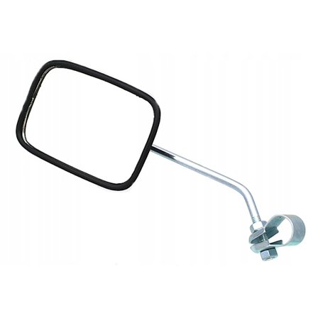 Rektangulär kort cykelspegel för montering