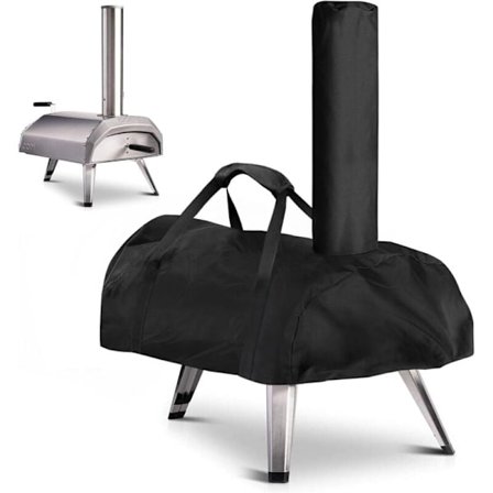 Ooni Karu 12 Pizzaovnsdæksel, Vandtæt, Vejrbestandigt, Oxford-stof, Sort, 81x42x21cm