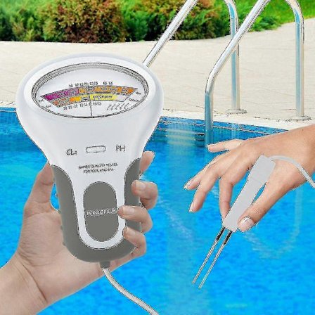 Digital vandkvalitetsanalysator til swimmingpools og spabade - Klor og pH Cl2 tester
