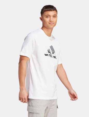 adidas Sportswear M Camo Logo T - White - L