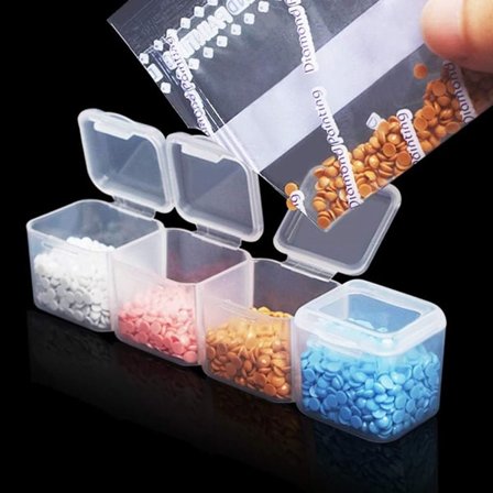 Plastboks med 28 rom for sortering av smådeler, sorteringsboks KLB